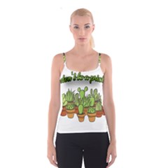 Cactus - Dont Be A Prick Spaghetti Strap Top by Valentinaart