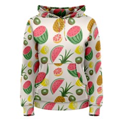 Fruits Pattern Women s Pullover Hoodie by Nexatart