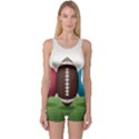 Helmet Ball Football America Sport Red Brown Blue Green One Piece Boyleg Swimsuit View1