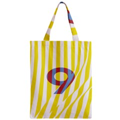 Number 9 Line Vertical Yellow Red Blue White Wae Chevron Zipper Classic Tote Bag by Mariart