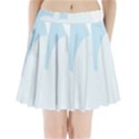 Cloud Sky Blue Decorative Symbol Pleated Mini Skirt View1