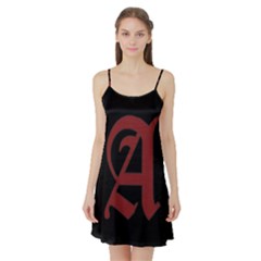 The Scarlet Letter Satin Night Slip by Valentinaart