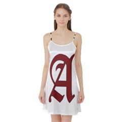 The Scarlet Letter Satin Night Slip by Valentinaart