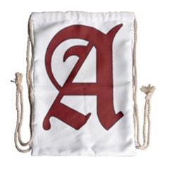 The Scarlet Letter Drawstring Bag (large) by Valentinaart