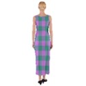 Plaid pattern Fitted Maxi Dress View2