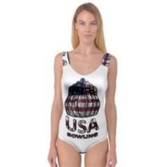 Usa Bowling  Princess Tank Leotard  by Valentinaart