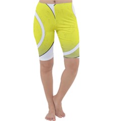 Tennis Ball Ball Sport Fitness Cropped Leggings  by Nexatart