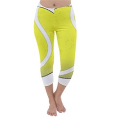 Tennis Ball Ball Sport Fitness Capri Winter Leggings  by Nexatart