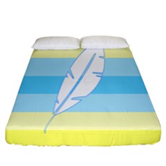 Feather Flags Fitted Sheet (california King Size) by Mariart