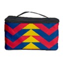 Lllustration Geometric Red Blue Yellow Chevron Wave Line Cosmetic Storage Case View1