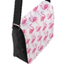 Pink Flamingos Pattern Flap Messenger Bag (L)  View2