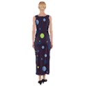 Decorative dots pattern Fitted Maxi Dress View2