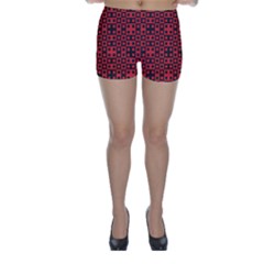 Abstract Background Red Black Skinny Shorts by Nexatart