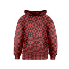 Abstract Background Red Black Kids  Pullover Hoodie by Nexatart