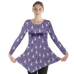 French Bulldog Long Sleeve Tunic  by Valentinaart