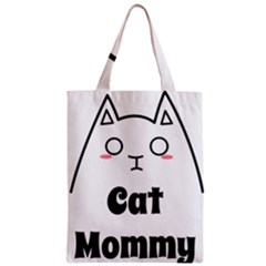 Love My Cat Mommy Zipper Classic Tote Bag by Catifornia