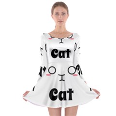 Love My Cat Mommy Long Sleeve Skater Dress by Catifornia