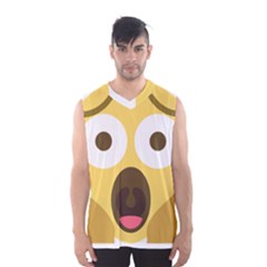 Scream Emoji Men s Basketball Tank Top by BestEmojis