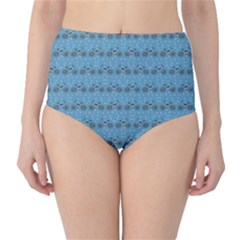 Bicycles Pattern High-waist Bikini Bottoms by linceazul