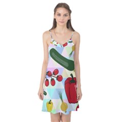 Vegetables Cucumber Tomato Camis Nightgown by Nexatart