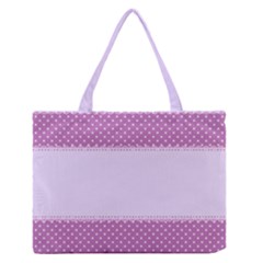 Purple Modern Medium Zipper Tote Bag by Nexatart
