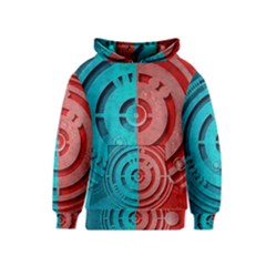 Vector Watch Texture Red Blue Kids  Pullover Hoodie by Nexatart