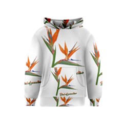 Bird Of Paradise Kids  Pullover Hoodie by Valentinaart