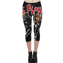 Kung Fu  Capri Leggings  by Valentinaart