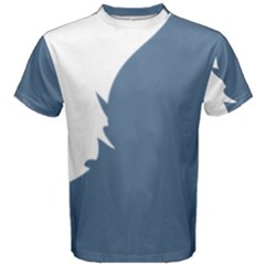 Blue White Hill Men s Cotton Tee by Mariart