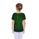 Heart Rate Green Line Light Healty Kids  One Piece Tee View2