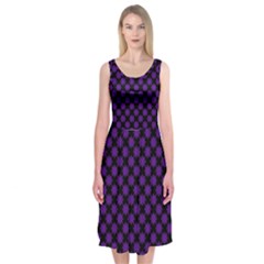 Pattern Midi Sleeveless Dress by ValentinaDesign