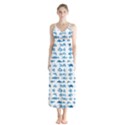 Fish pattern Button Up Chiffon Maxi Dress View1