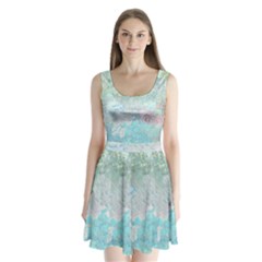 Pastel Garden Split Back Mini Dress  by digitaldivadesigns