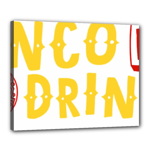 Cinco De Drinko Canvas 20  X 16  by CraftyLittleNodes