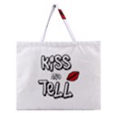 Kiss and tell Zipper Large Tote Bag View1