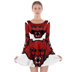 Dracula Long Sleeve Skater Dress by Valentinaart