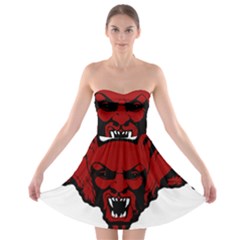 Dracula Strapless Bra Top Dress by Valentinaart