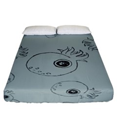 Tiny Octopus Fitted Sheet (california King Size) by Mariart