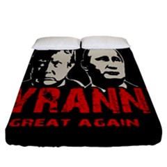 Make Tyranny Great Again Fitted Sheet (california King Size) by Valentinaart