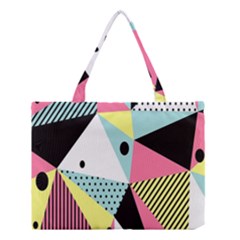 Geometric Polka Triangle Dots Line Medium Tote Bag by Mariart