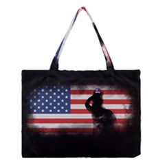 Honor Our Heroes On Memorial Day Medium Tote Bag by Catifornia