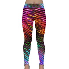 Rainbow Shake Light Line Classic Yoga Leggings by Mariart