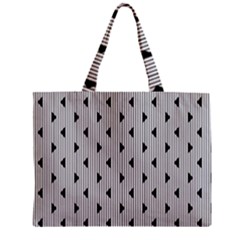 Stripes Line Triangles Vertical Black Zipper Mini Tote Bag by Mariart