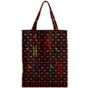 Snakes Ladders Game Plaid Number Zipper Classic Tote Bag View1