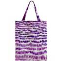 Original Feather Opaque Color Purple Zipper Classic Tote Bag View1