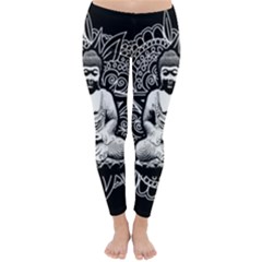 Ornate Buddha Classic Winter Leggings by Valentinaart