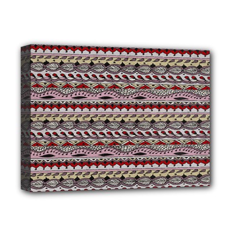 Aztec Pattern Patterns Deluxe Canvas 16  X 12   by BangZart