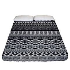 Aztec Pattern Design Fitted Sheet (queen Size) by BangZart