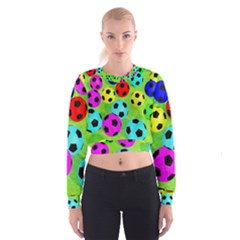 Balls Colors Cropped Sweatshirt by BangZart