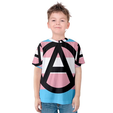 Anarchist Pride Kids  Cotton Tee by TransPrints